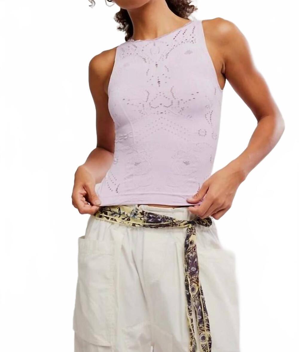 NEW FREE PEOPLE women's flirty flutters tank top in orchid hush